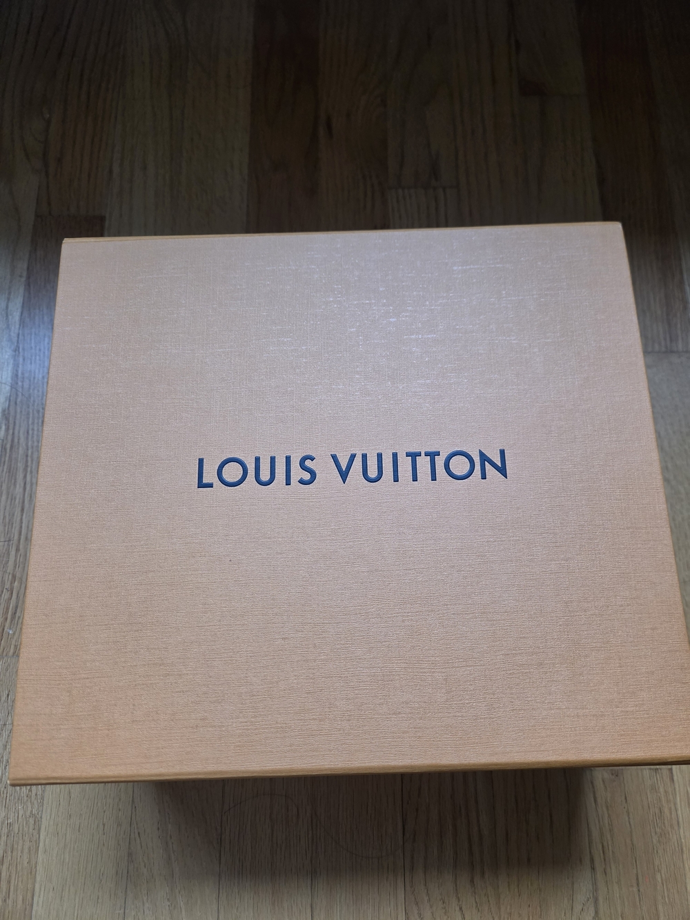 Louis Vuitton Orange Box with Navy Logo